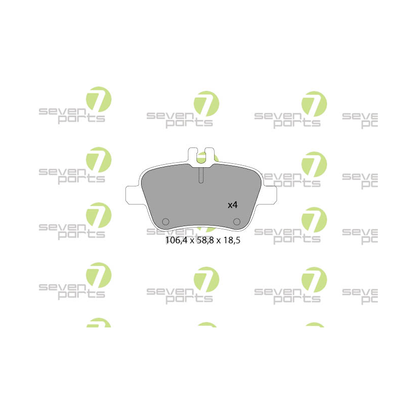 Pastiglie freno asse posteriore - SEVEN