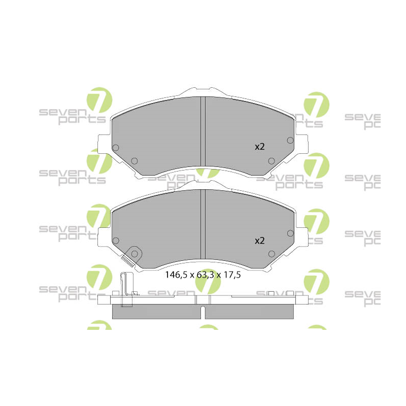 Pastiglie freno asse anteriore - SEVEN