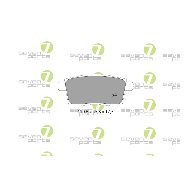 Pastiglie freno asse posteriore - SEVEN