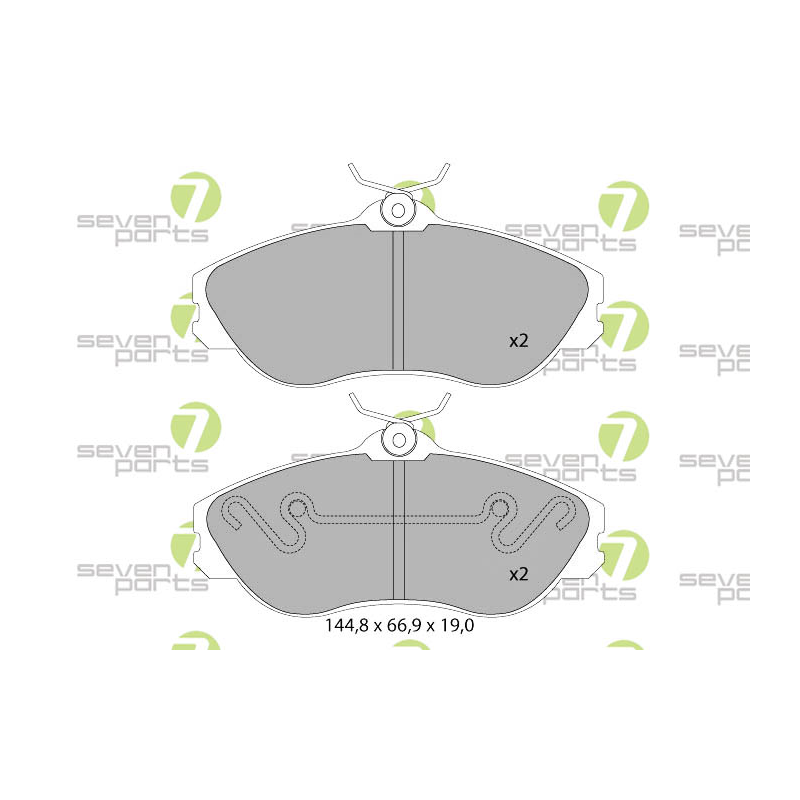Pastiglie freno asse anteriore - SEVEN