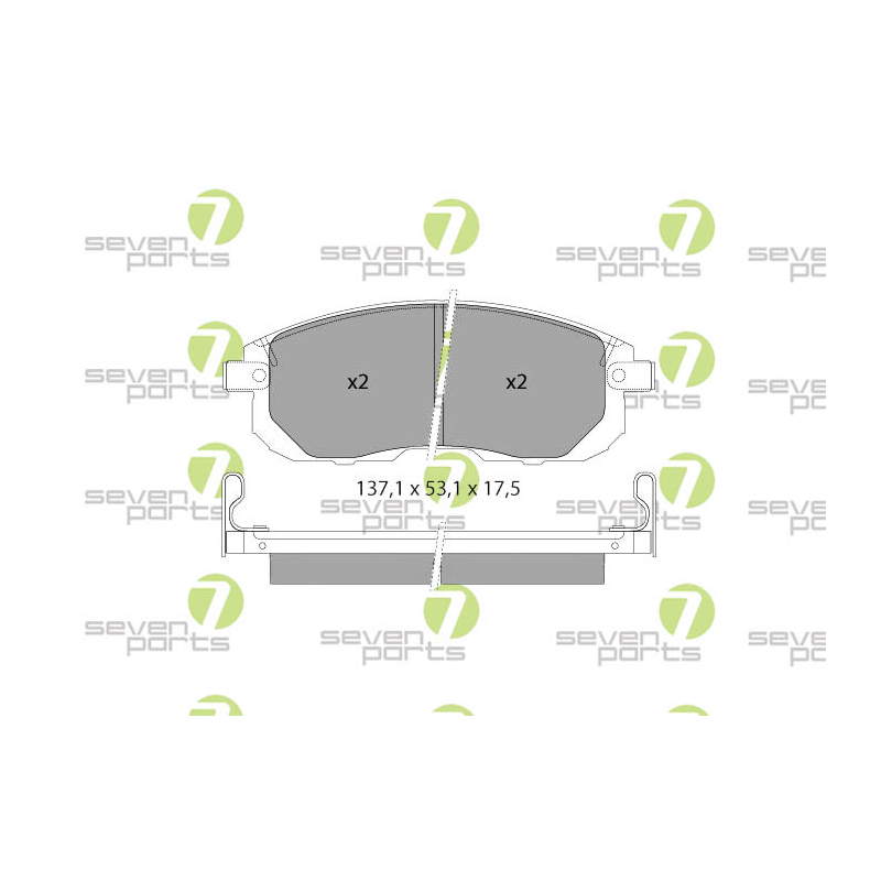 Pastiglie freno asse anteriore - SEVEN