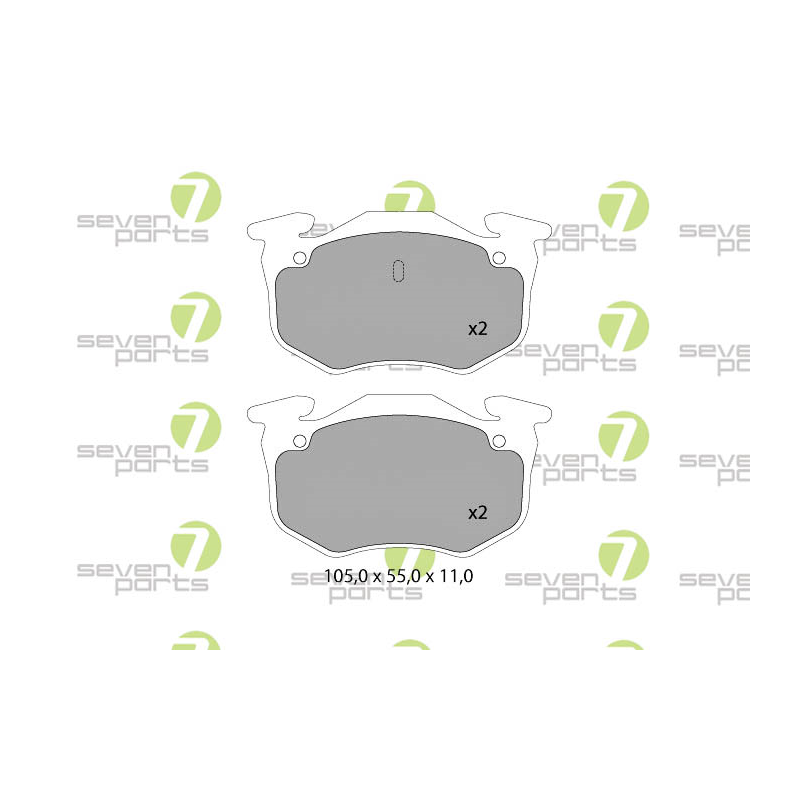 Pastiglie freno asse posteriore - SEVEN