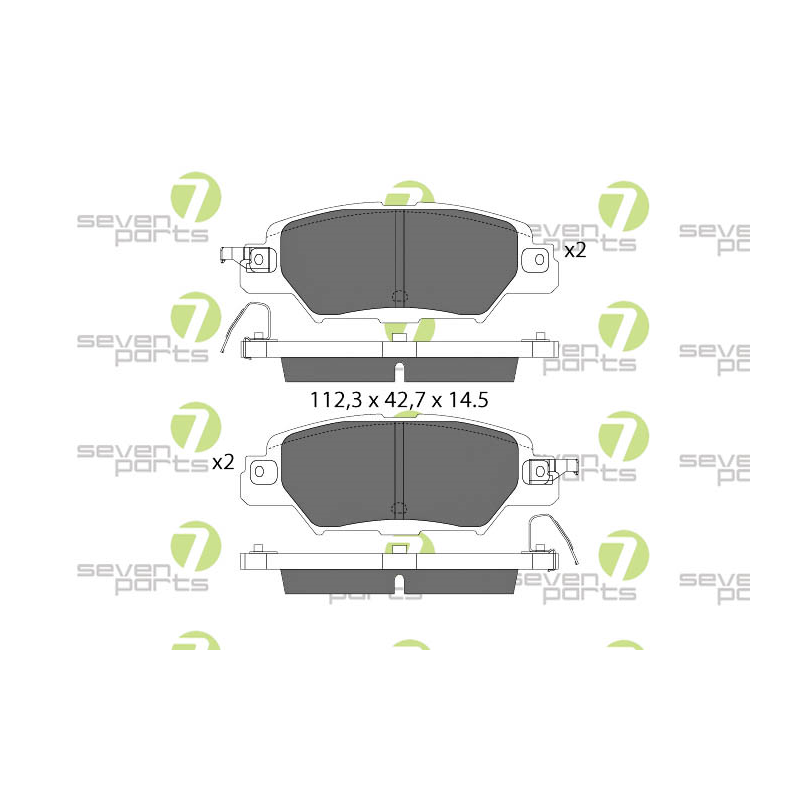 Pastiglie freno asse posteriore - SEVEN