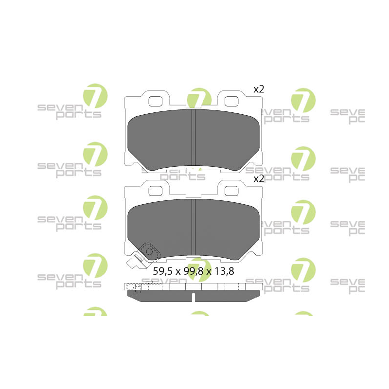 Pastiglie freno asse posteriore - SEVEN