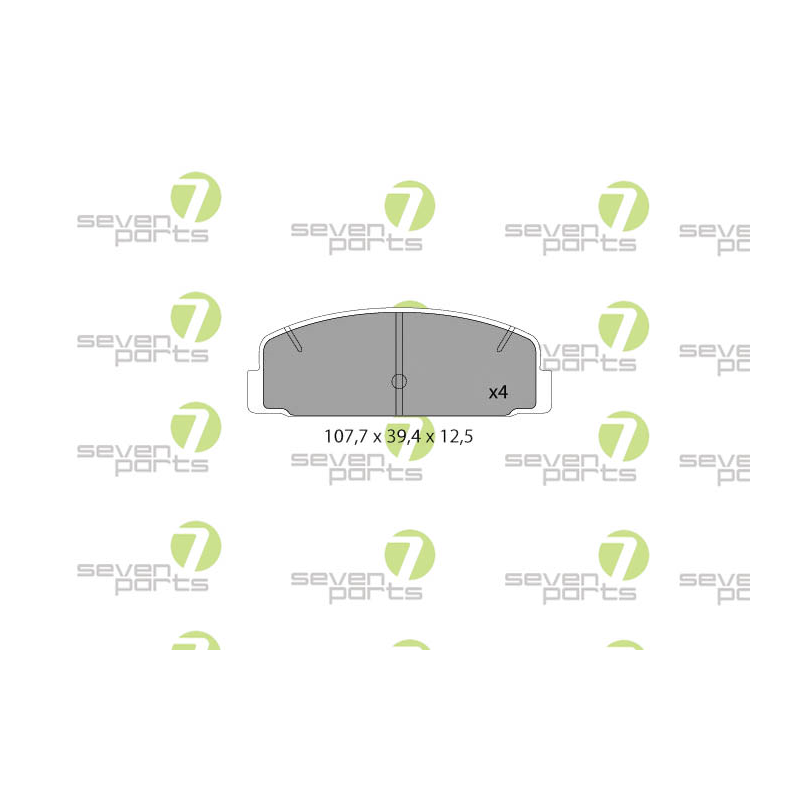 Pastiglie freno asse posteriore - SEVEN