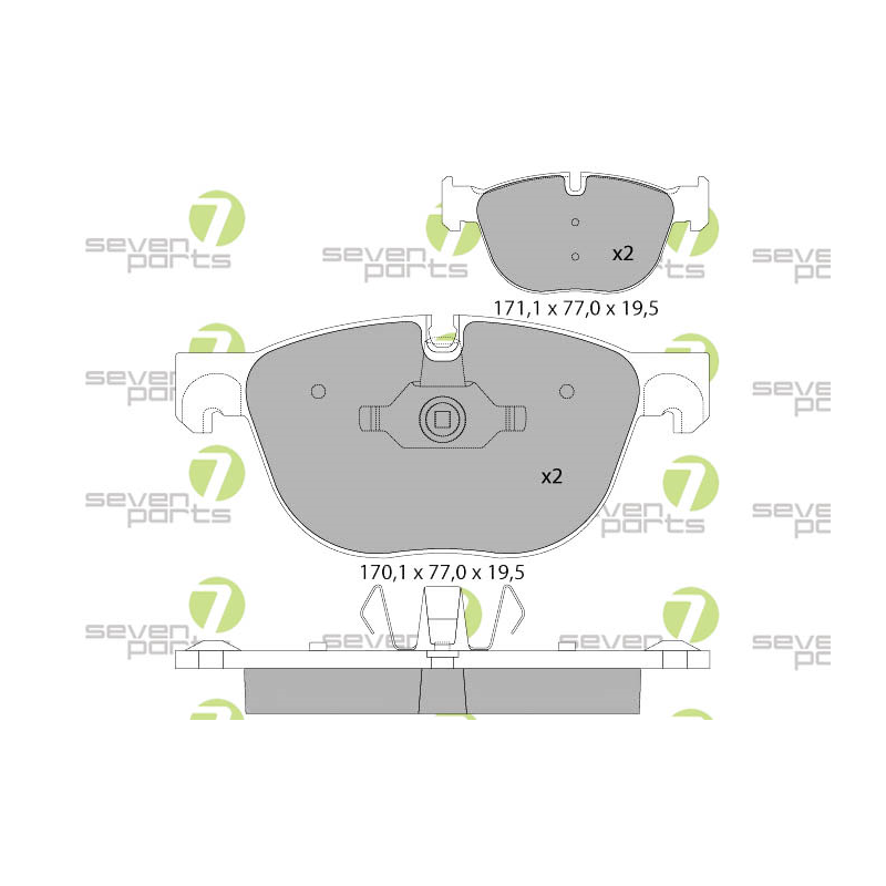 Pastiglie freno asse anteriore - SEVEN