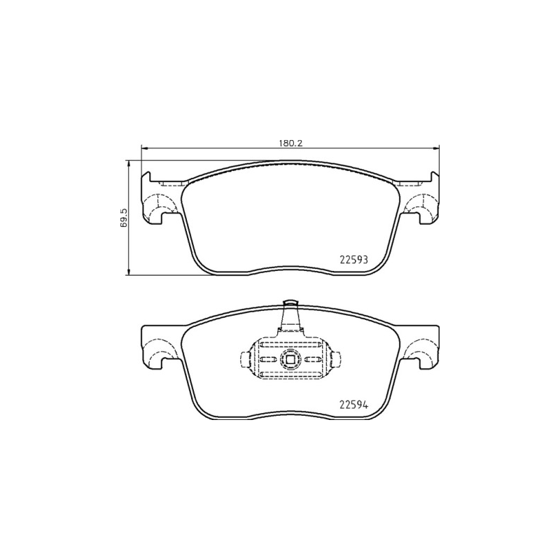 Pastiglie freno asse anteriore - BREMBO