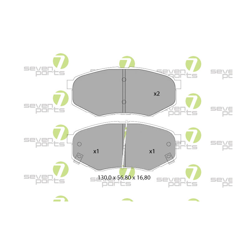 Pastiglie freno asse anteriore - SEVEN