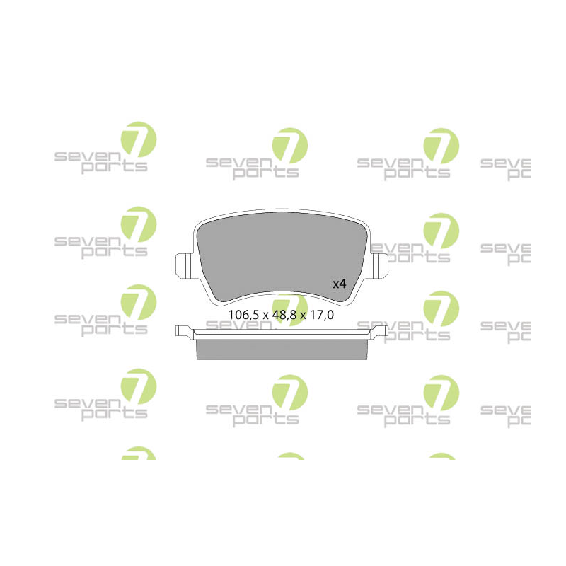 Pastiglie freno asse posteriore - SEVEN