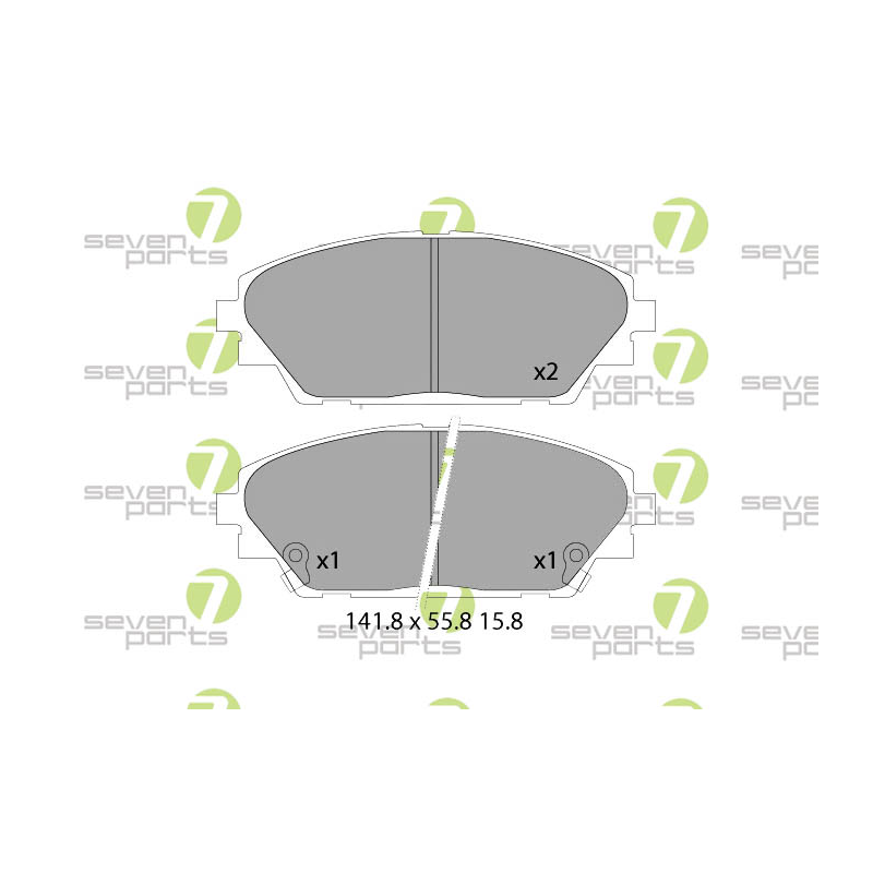 Pastiglie freno asse anteriore - SEVEN
