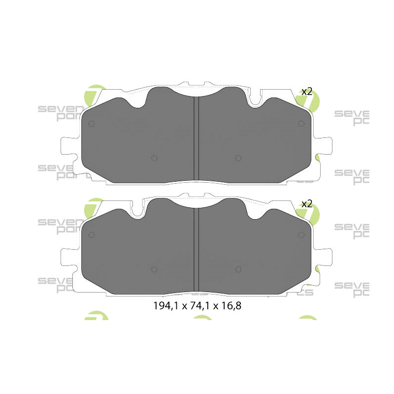 Pastiglie freno asse anteriore - SEVEN