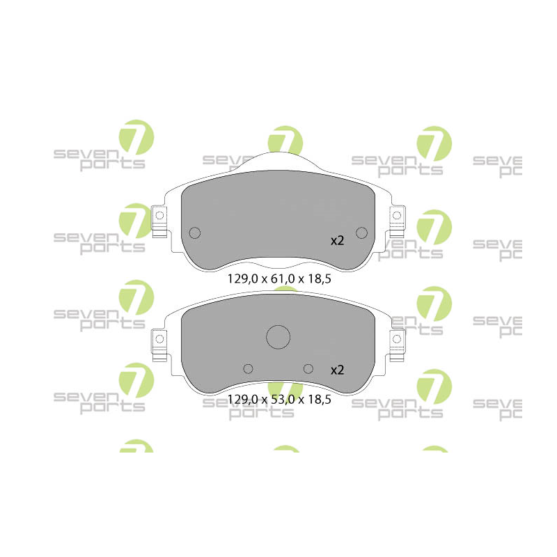 Pastiglie freno asse anteriore - SEVEN