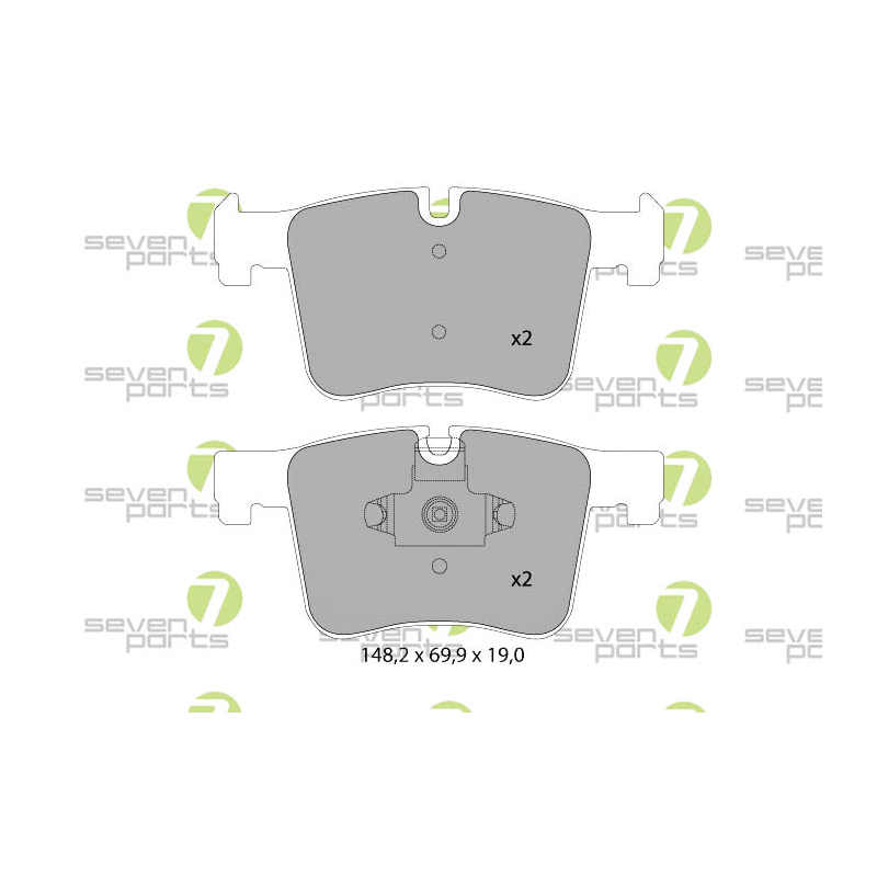 Pastiglie freno asse anteriore - SEVEN