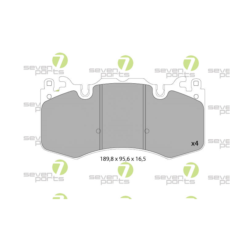 Pastiglie freno asse anteriore - SEVEN