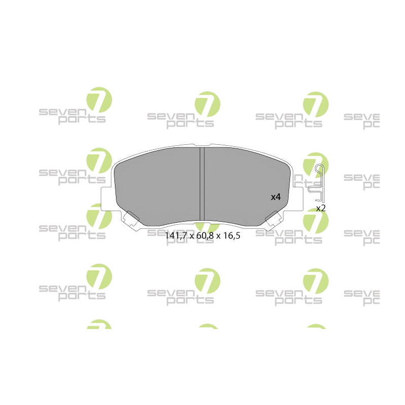 Pastiglie freno asse anteriore - SEVEN