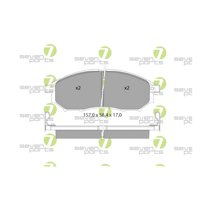 Pastiglie freno asse anteriore - SEVEN