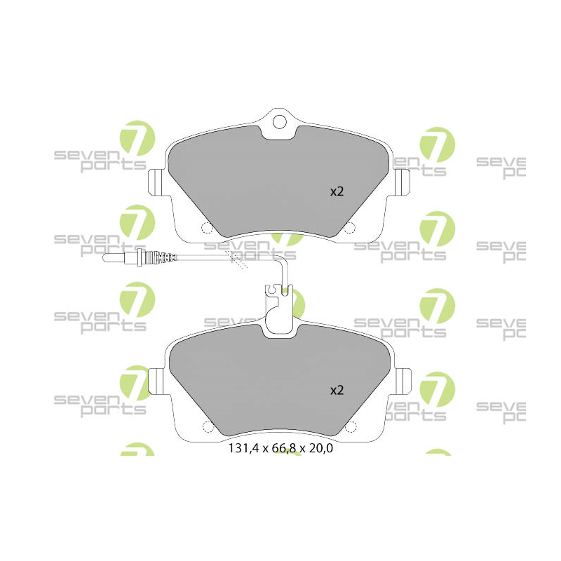 Pastiglie freno asse anteriore - SEVEN