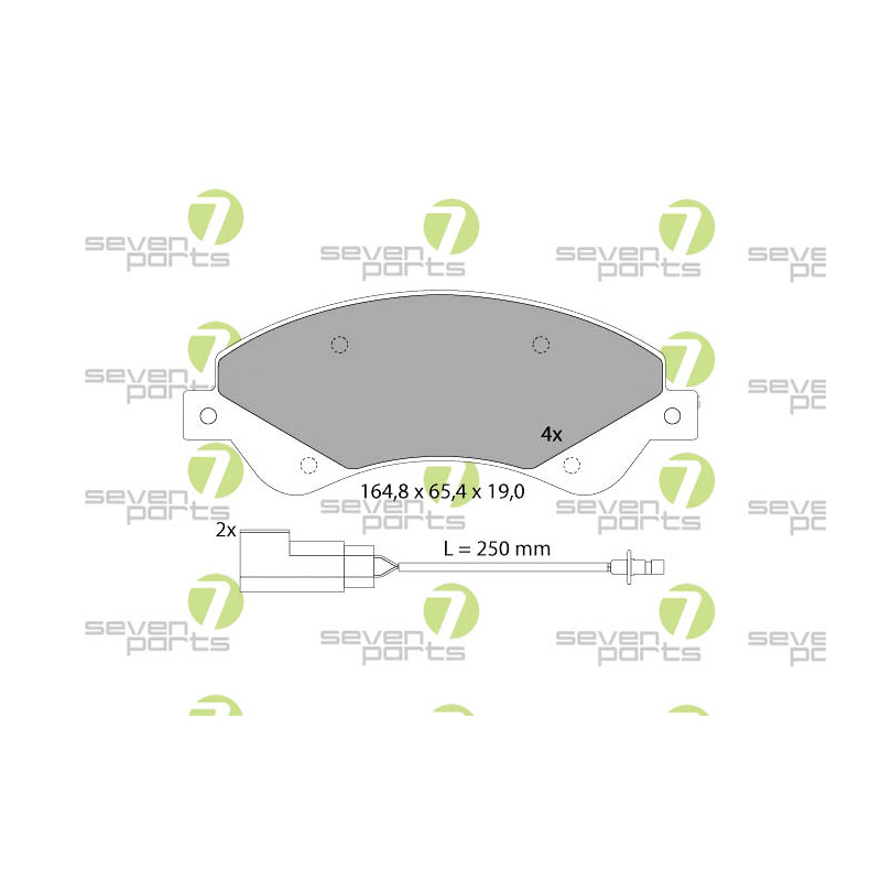 Pastiglie freno asse anteriore - SEVEN