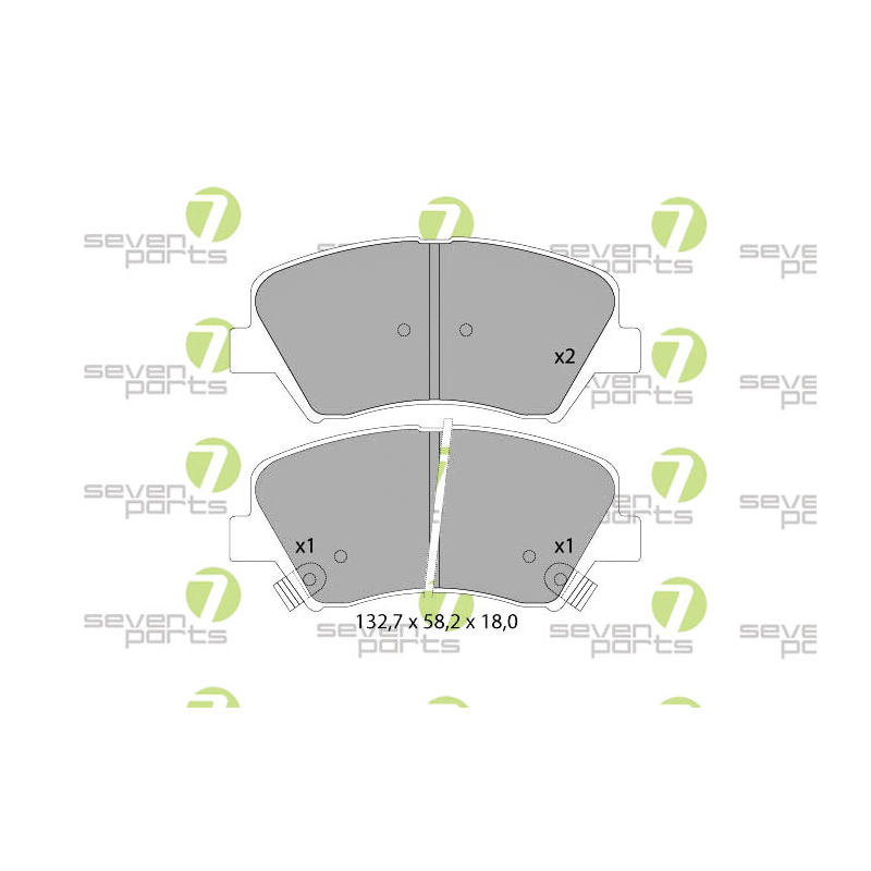 Pastiglie freno asse anteriore - SEVEN
