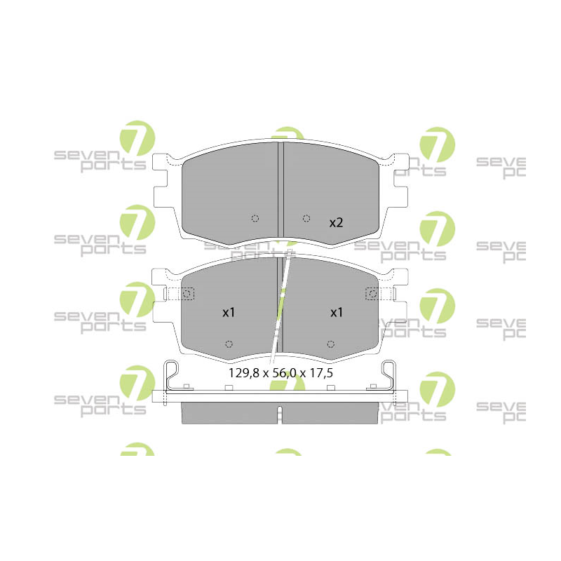 Pastiglie freno asse anteriore - SEVEN