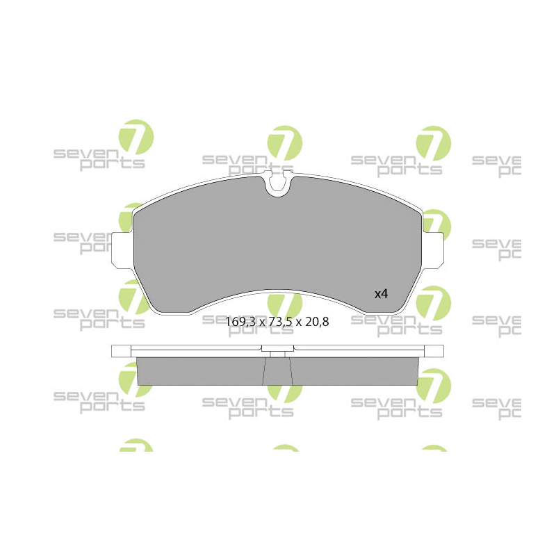 Pastiglie freno asse anteriore - SEVEN