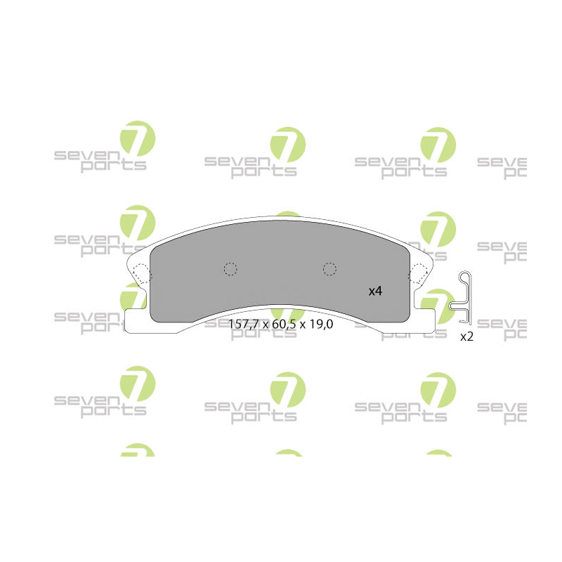 Pastiglie freno asse anteriore - SEVEN