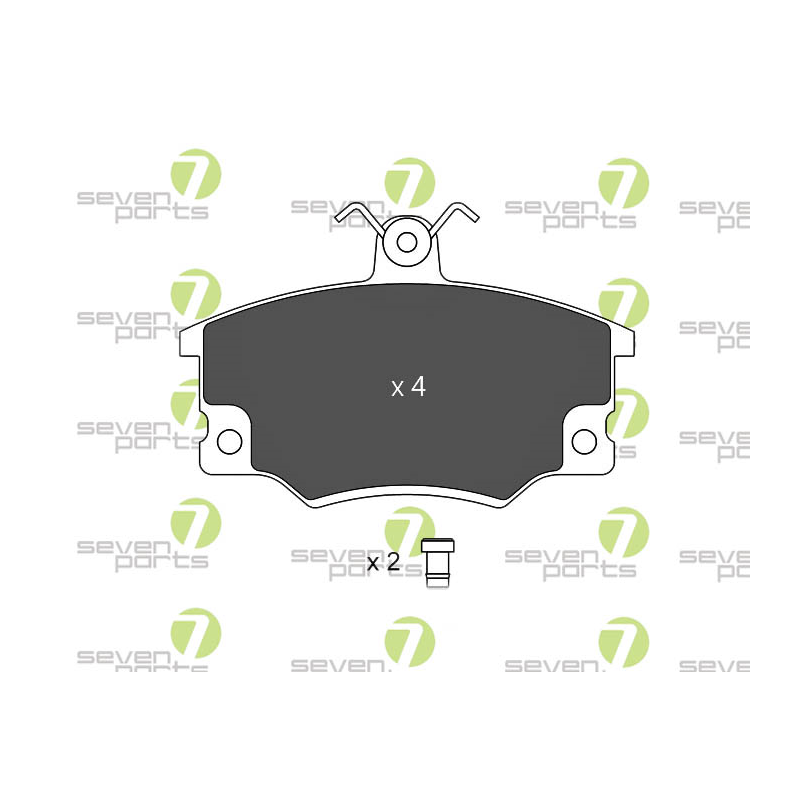 Pastiglie freno asse anteriore - SEVEN