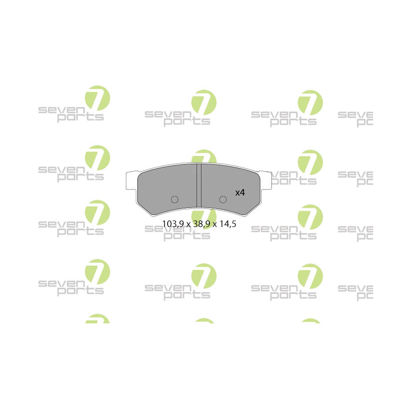 Pastiglie freno asse posteriore - SEVEN