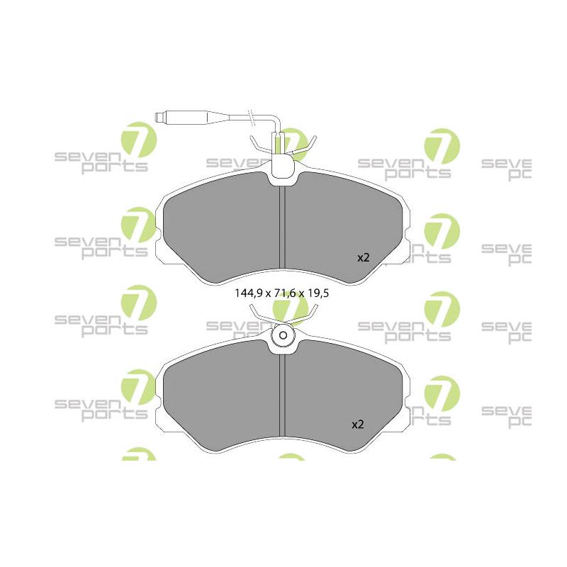 Pastiglie freno asse anteriore - SEVEN