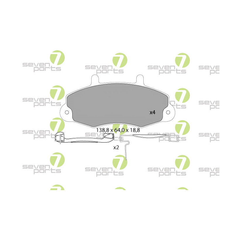 Pastiglie freno asse anteriore - SEVEN