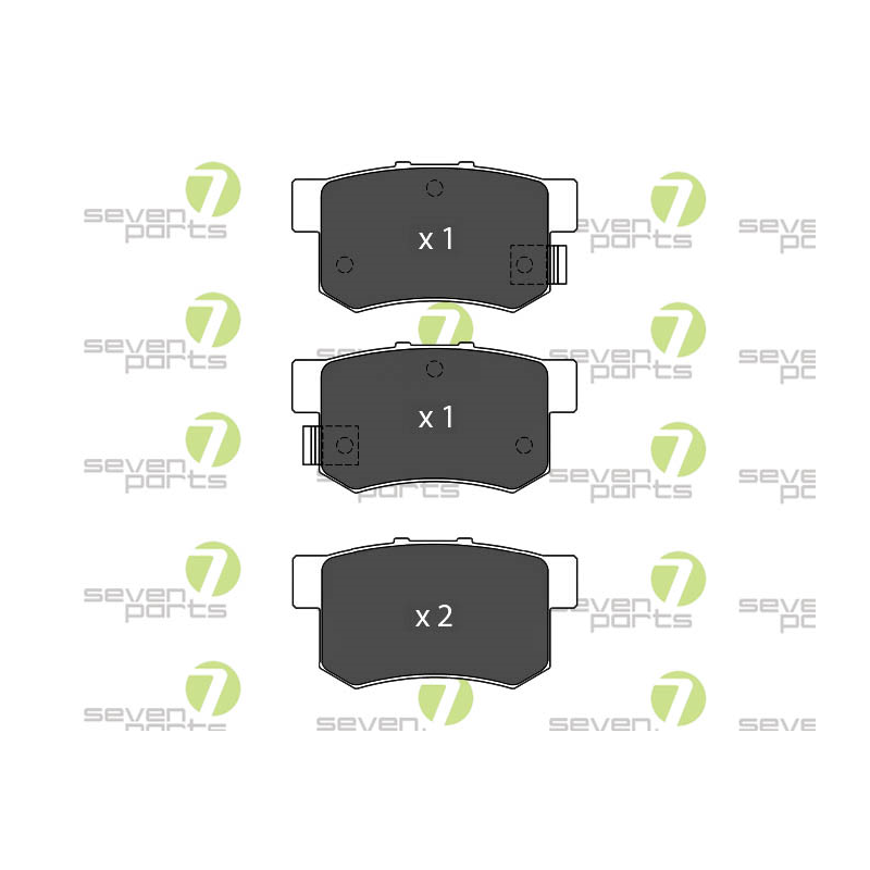 Pastiglie freno asse posteriore - SEVEN