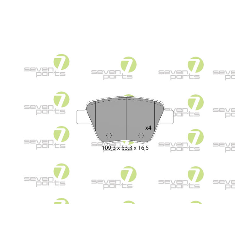 Pastiglie freno asse posteriore - SEVEN