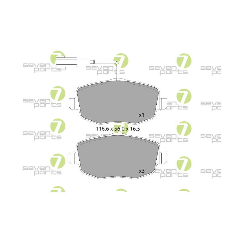 Pastiglie freno asse anteriore - SEVEN
