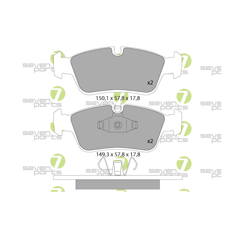 Pastiglie freno asse anteriore - SEVEN