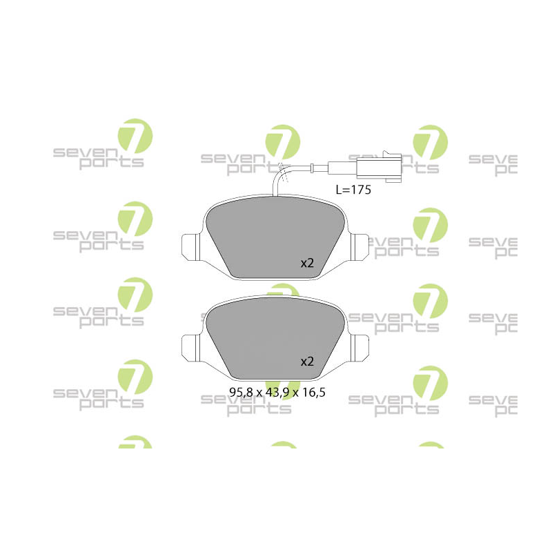 Pastiglie freno asse posteriore - SEVEN