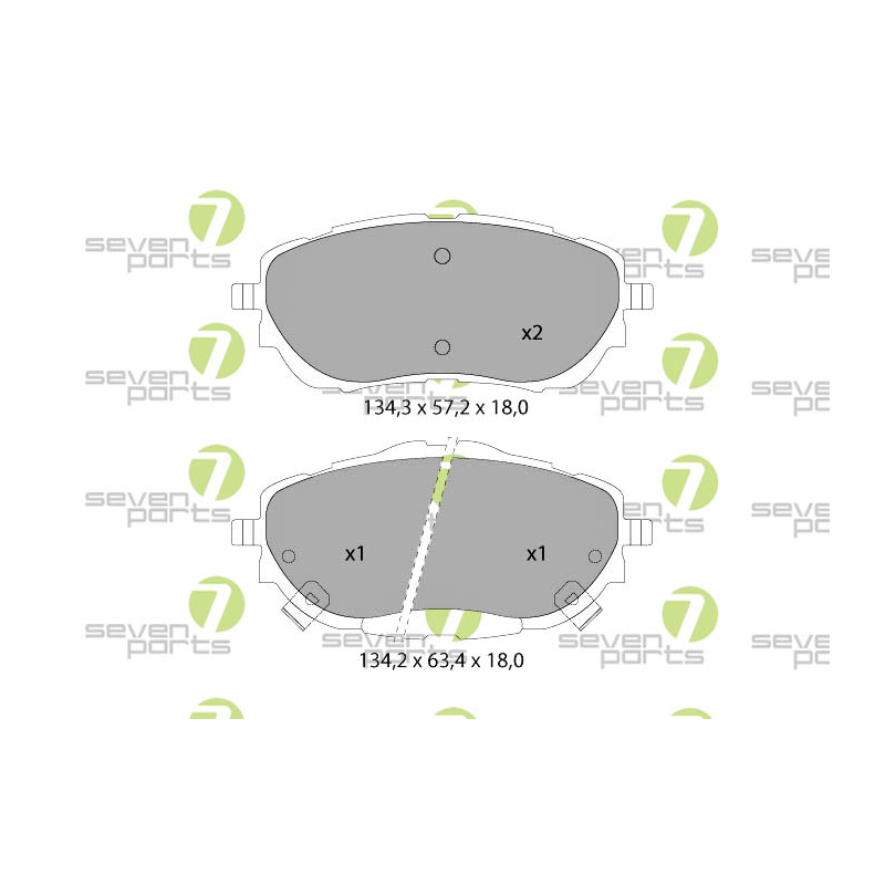 Pastiglie freno asse anteriore - SEVEN