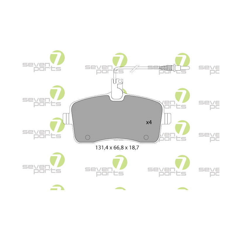 Pastiglie freno asse anteriore - SEVEN