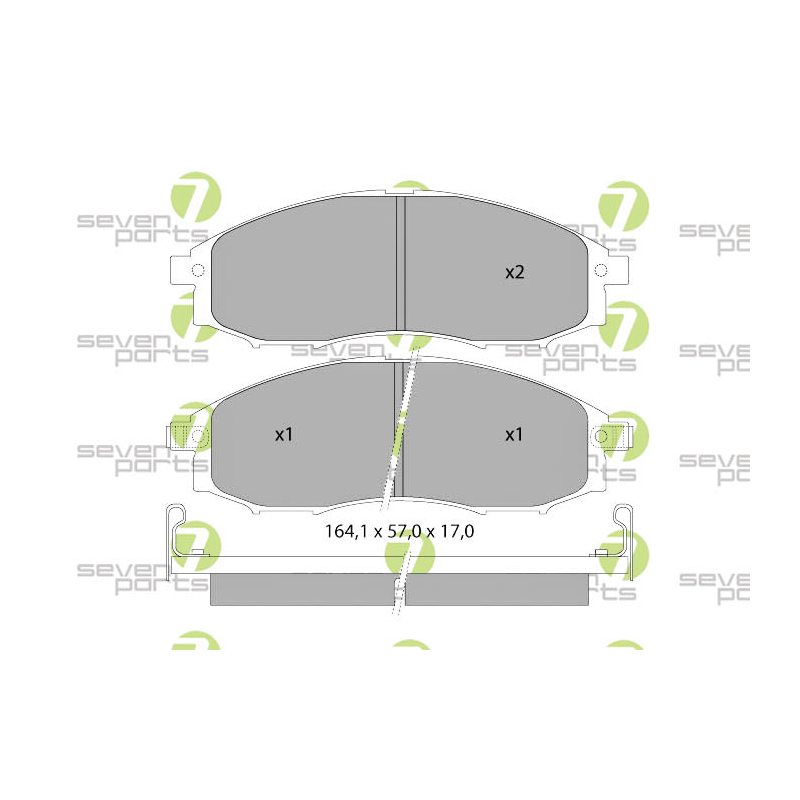 Pastiglie freno asse anteriore - SEVEN