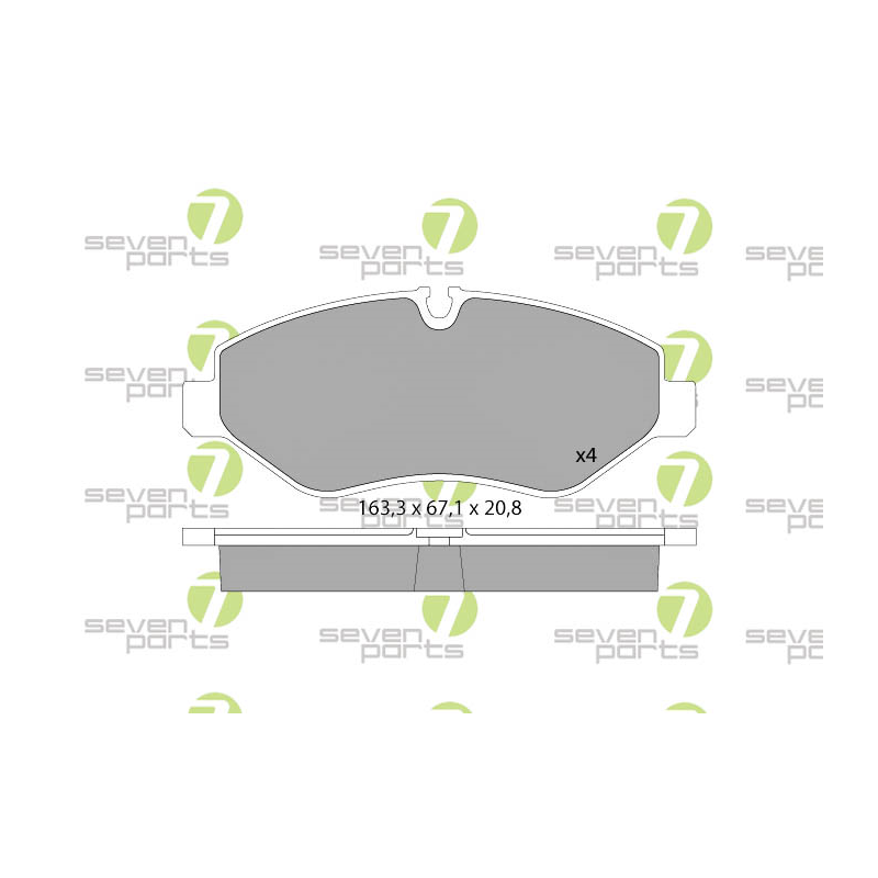 Pastiglie freno asse anteriore - SEVEN