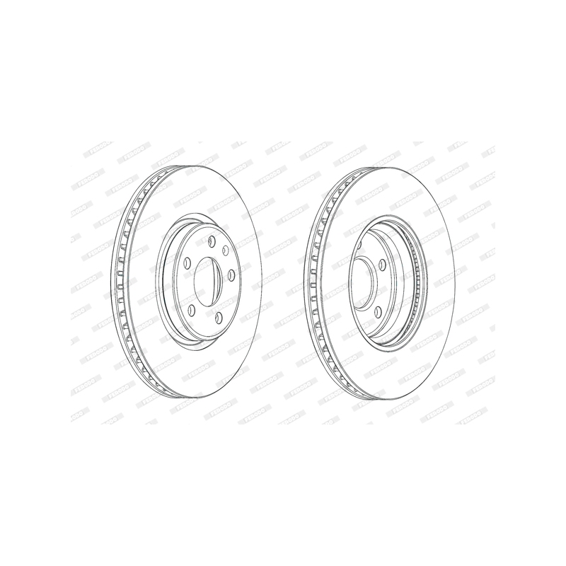 Disco freno asse anteriore - FERODO