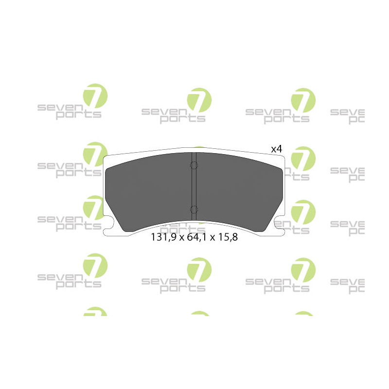 Pastiglie freno asse posteriore - SEVEN