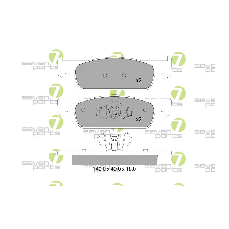 Pastiglie freno asse anteriore - SEVEN