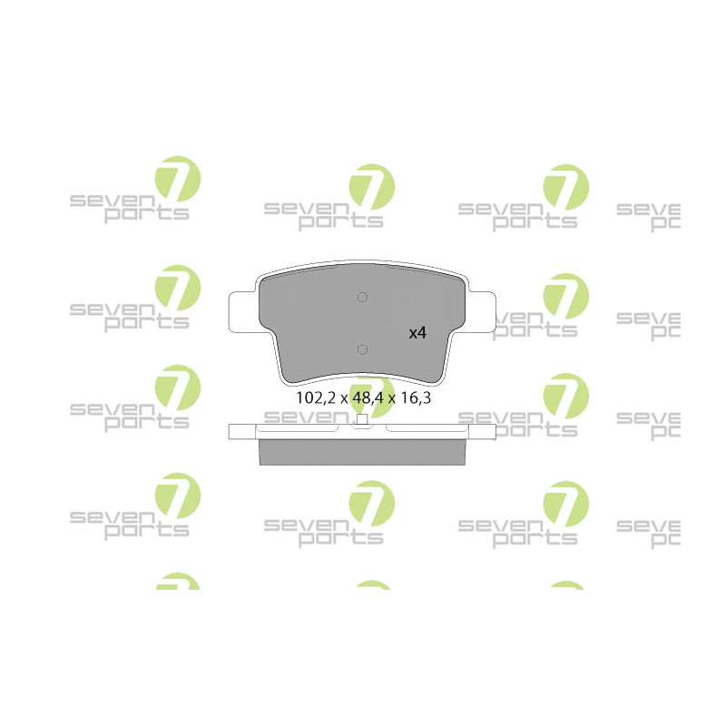 Pastiglie freno asse posteriore - SEVEN