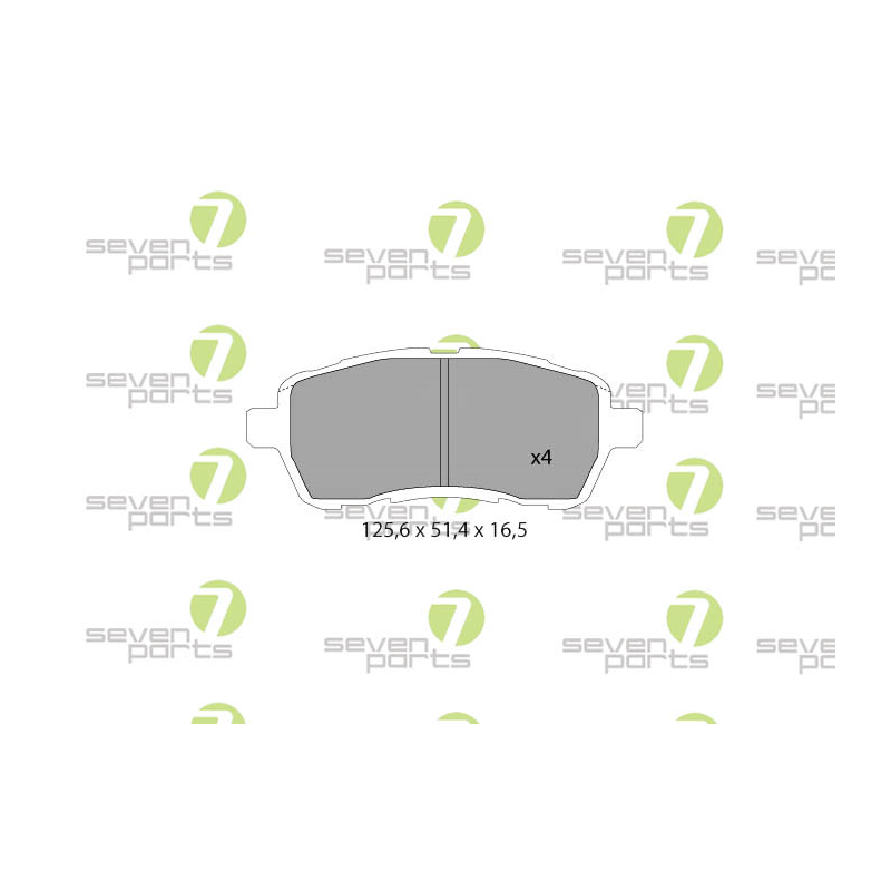 Pastiglie freno asse anteriore - SEVEN