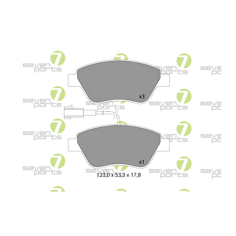 Pastiglie freno asse anteriore - SEVEN