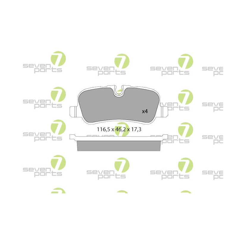 Pastiglie freno asse posteriore - SEVEN