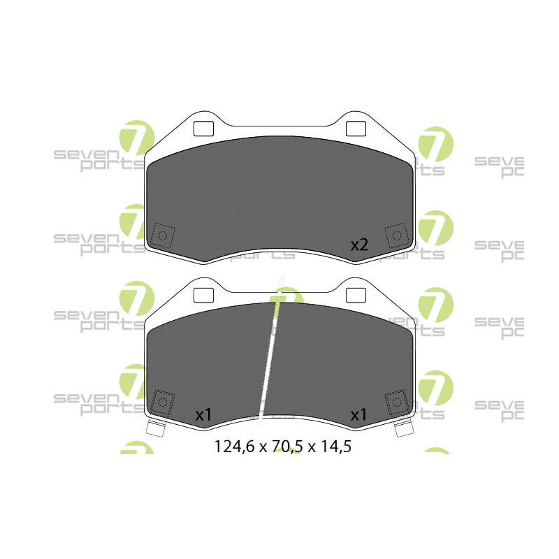 Pastiglie freno asse anteriore - SEVEN