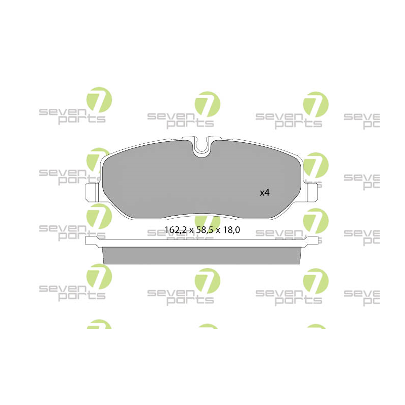 Pastiglie freno asse anteriore - SEVEN