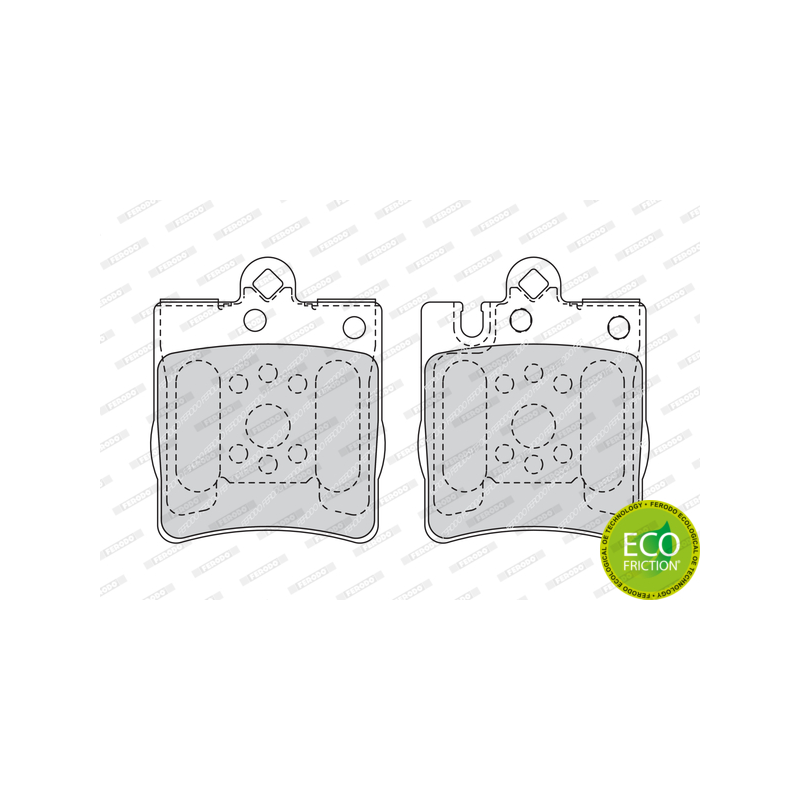 Pastiglie freno asse posteriore - FERODO