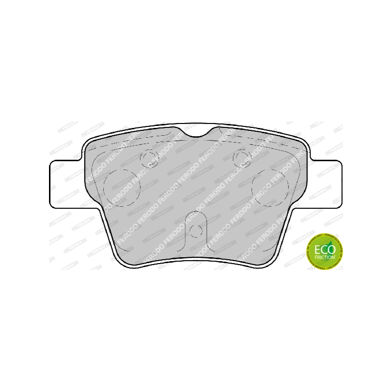 Pastiglie freno asse posteriore - FERODO